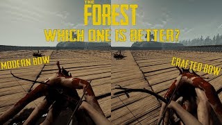 THE MODERN BOW VS THE CRAFTED BOW  The Forest 069 Gameplay [upl. by Aranat809]