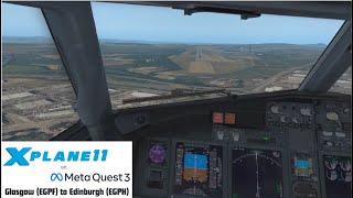 XPlane 11 VR  EGPF  EGPH  Meta Quest 3 [upl. by Priestley]