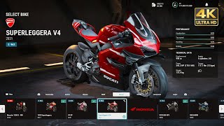 RIDE 5  Customize BRUTAL 243HP Superleggera Ducati V4 Gameplay 4K 60fps HDR [upl. by Arakawa]