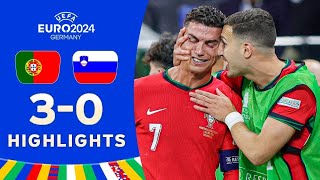 Portugal vs Slovenia 30 HIGHLIGHTS  EURO 2024 [upl. by Darnell955]