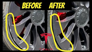 A REVOLUTIONARY Fix for Curbed Tesla Wheels [upl. by Walli]