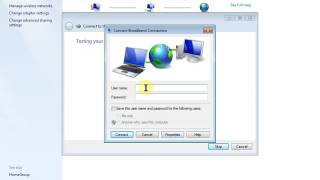 How to setup broadband connection in win 7 [upl. by Lira]