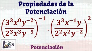 Potenciación algebraica  Propiedades de la potenciación  La Prof Lina M3 [upl. by Manvel350]