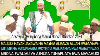 MAULIDI YALIANZISWA NA ALLAH MWENYEWESIO MASHIA MBONA ASHURA MNAFUATA KWA MAYAHUDI MWINYIBABA [upl. by Weinshienk]