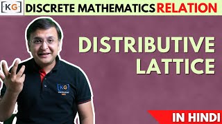 231  Distributive Lattice in Discrete Mathematics in HINDI  Properties of Distributive [upl. by Ived]