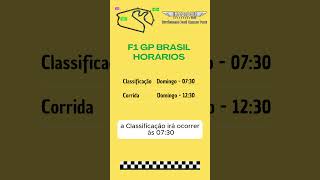 Novo horário do Domingo do GP de São Paulo f1 formula1 interlagos [upl. by Yenmor]