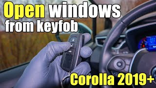 Program Toyota Key Fob to OpenClose Windows [upl. by Ynnav]