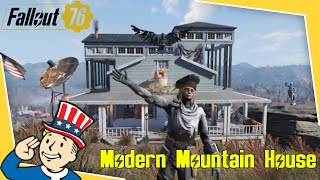 Fallout 76  Modern Mountain House  CAMP [upl. by Ymaral]