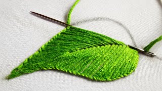 Class  2 Blanket Stitch Leaf Embroidery for beginners [upl. by Lewellen]