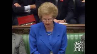 Margaret Thatcher “No No No” Speech 1990 [upl. by Idak]