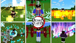 Lançou A MELHOR ADDON de DEMON SLAYER v2 MELHOR QUE O MOD para MINECRAFT PE [upl. by Curson]