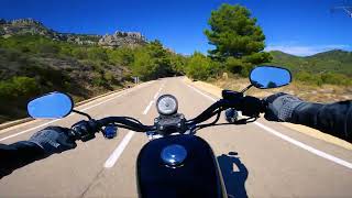 Harley Sportster 883R Burned Out Pure Engine Sound ASMR POV Driving 4K [upl. by Armilda]