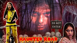 HAUNTED ROAD l A Short Horror Story  Happy Halloween 2021 l Ayu And Anu Twin Sisters [upl. by Ahsaet781]