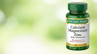 Nature’s Bounty Calcium Magnesium Zinc 100 Caplets [upl. by Mairim182]