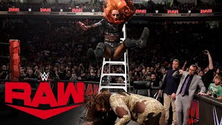 FULL MATCH — Becky Lynch vs Nia Jax – Last Woman Standing Match Raw March 18 2024 [upl. by Jonme]