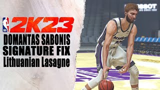 Domantas Sabonis Signature Fix NBA2K23 [upl. by Rosy]