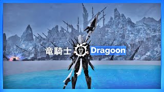 FFXIV All Dragoon 竜騎士 Job Action Showcase Lv1Lv80 [upl. by Eniron]