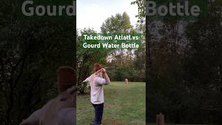 Throwing Atlatl dart at a Gourd outdoorskills primitiveskills survivalskills hunting bushcraft [upl. by Jorgan]