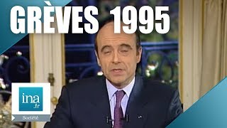 Alain Juppé quotLes grèves de 1995quot  Archive INA [upl. by Ennayt]