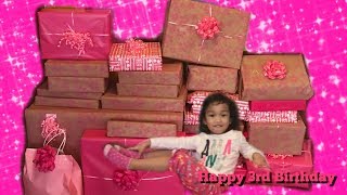 Kirstens 3rd Birthday opening birthday presents kids video toyfanatics birthday haul [upl. by Roshelle]