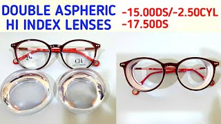 Double Aspheric Lens  High Index Lenses High Myopia Glasses [upl. by Letrice]