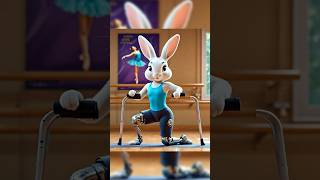 Reborn to Dance The Dream of a rabbit shorts rabbit cute bunny ai cat story aicat viral [upl. by Cyprian]