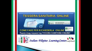 TESSERA SANITARIA ONLINE REQUEST TESSERA SANITARIA COME FARE PER RICHIEDERLA ONLINE [upl. by Loredo]