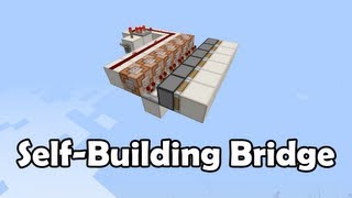 Incredible Futuristic Self Forming Bridge 172 flush Minecraft Tutorial [upl. by Lorenzana]