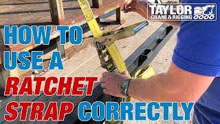 How to Use a Ratchet Strap to Secure a Load on a Trailer [upl. by Robison]