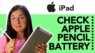 How to Check an Apple Pencil Battery With an iPad [upl. by Lenwood358]