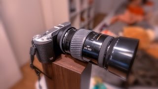 Minolta APO 100300mm  NX500 REVIEW [upl. by Buddy]