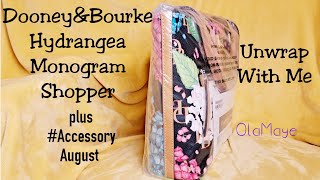 Dooney amp Bourke Hydrangea Monogram Shopper  Unwrap With Me dooneyandbourke handbags fashion bag [upl. by Neetsirk]