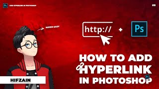 How To Add Hyperlink In Photoshop  Photoshop Tutorials [upl. by Anialam]