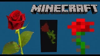 How to make a Rose Banner in Minecraft Flower [upl. by Egan]