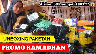 UNBOXING PAKETAN PROMO RAMADHAN POTONGANNYA NGGAK MASUK AKAL [upl. by Einahpet]