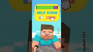 Rage Run Steve VS Mutant Zombie  Funny An minecraft shorts animation [upl. by Lesly]