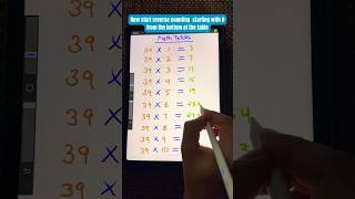 Quick Multiplication Trick for 39  Mental Math Hacks mathtricks multiplication shorts [upl. by Yelknirb]