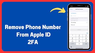 How To Remove Phone Number From Two Factor Authentication Apple ID [upl. by Chesna]