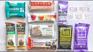 Best Vegan Protein Bar Taste Test [upl. by Eiznekcam]