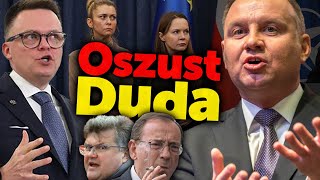 Oszust Duda Prezydent chce wyciągnąć z więzienia Kamińskiego i Wąsika bez ułaskawieni [upl. by Meggs153]