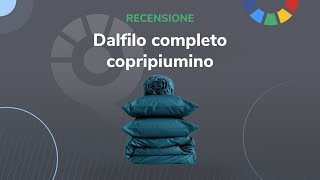 Dalfilo Completo copripiumino in percalle  Le recensioni di QualeScegliereit [upl. by Lednar]