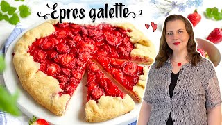 Epres galette recept 🍓 francia pite egyszerűen [upl. by Casavant]