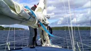 Hanseat 70BII SY quotForSailquot Skippertraining Lübecker Bucht [upl. by Moazami]