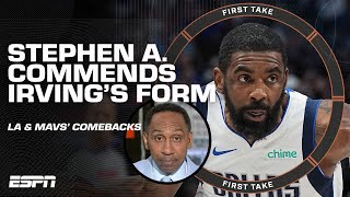 Stephen A proclaims Kyrie Irving the COMEBACK PLAYER OF THE YEAR 🚨 Hes Spectacular  First Take [upl. by Bruckner494]