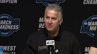 Edey Loyer Smith Jones and Head Coach Matt Painter After Elite Eight Win Over Tennessee [upl. by Ecneralc]