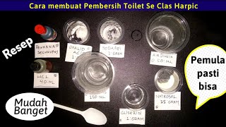 Tutorial cara membuat pembersih toilet closet warna seperti harpik proses jadi 3 hari smpai 5 hari [upl. by Bathesda38]