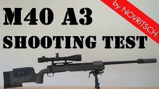 ASG  VFC M40A3 Airsoft Sniper  Shooting Test [upl. by Halley]