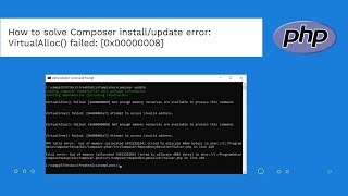 How to solve Composer installupdate error VirtualAlloc failed 0x00000008 [upl. by Bernice]