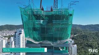 Acompanhamento de obras Agosto 2024 Blue Coast Tower FG Empreendimentos [upl. by Nyved]