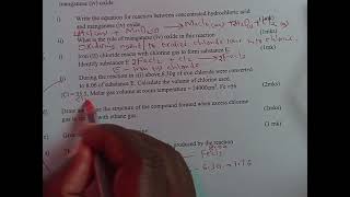 Periodic tableKcse 2004 Chemistry pp2 Properties of halogens [upl. by Afton]